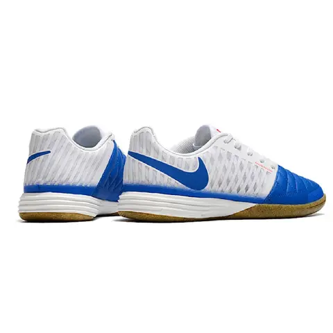 Nike Lunar Gato II IC White and Blue Indoor IC Football Boot