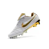 Nike Tiempo 7 R10 Elite White and Golden Firm Ground FG Football Boot