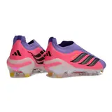 Adidas Predator 26 Elite Laceless Purple and Pink Firm Ground FG Football Boot