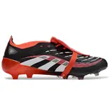 Adidas Predator 25 Elite Tongue Black and White Firm Ground FG Kids Football Boot