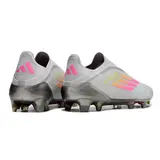Adidas F50 Elite Laceless Gray Pink and Yellow Firm Ground FG Football Boot