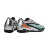 Nike Phantom 6 Pro Black, Silver and Light Blue Turf TF Fooball Boot