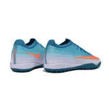 Nike Air Zoom Mercurial Vapor 17 Elite Light Blue and White Turf TF Kids Football Boot - Teal/Orange