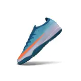 Nike Air Zoom Mercurial Vapor 17 Elite Light Blue and White Turf TF Kids Football Boot - Teal/Orange