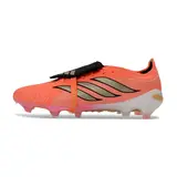 Adidas Predator 26 Elite Tongue Orange, Black and Golden Firm Ground FG Football Boot