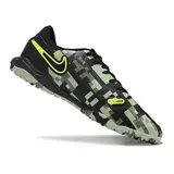 Nike Tiempo 10 Legend Academy Black and Green Camouflage Turf TF Football Boot