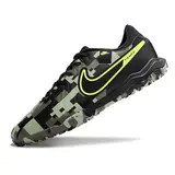 Nike Tiempo 10 Legend Academy Black and Green Camouflage Turf TF Football Boot