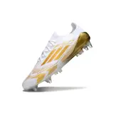 Adidas F50 Primeknit Elite White and Gold Mixed Studs SG Football Boot