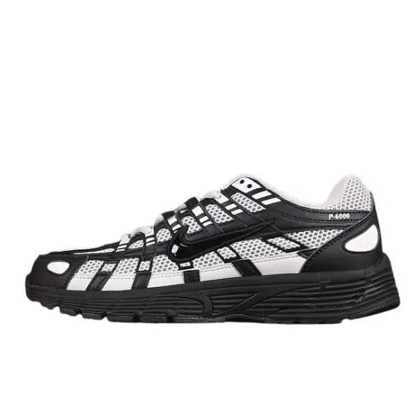 Nike P-6000 Black and White Running Shoes - Black/White Panel
