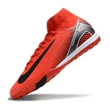 Nike Zoom Mercurial Superfly 10 Elite Red and Black Turf TF Football Boot