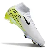 Nike Air Zoom Mercurial Superfly 10 Elite White and Green Firm Ground FG Kids Football Boot