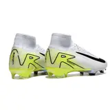 Nike Air Zoom Mercurial Superfly 10 Elite White and Green Firm Ground FG Kids Football Boot