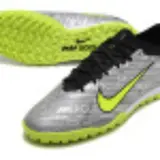 Nike Zoom Mercurial Vapor 15 Elite Gray and Green Turf TF Football Boot