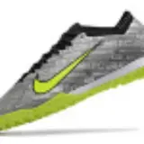 Nike Zoom Mercurial Vapor 15 Elite Gray and Green Turf TF Football Boot
