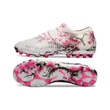 Puma Future 8 Low Cut White and Pink Artificial Ground AG Football Boot