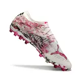 Puma Future 8 Low Cut White and Pink Artificial Ground AG Football Boot