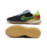 Nike Streetgato Black and Gold Indoor IC Football Boot - Black/Green