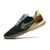 Nike Streetgato Black and Gold Indoor IC Football Boot - Black/Green