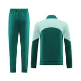 Adidas Green and White Cold Set Jacket and Pants