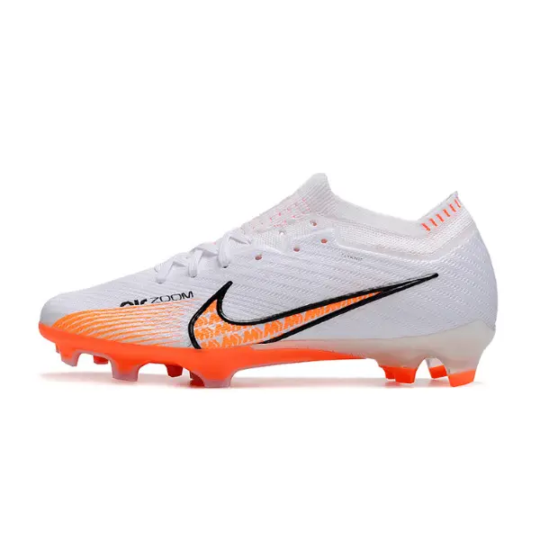 Nike Zoom Mercurial Vapor 15 Elite White and Orange Firm Ground FG Football Boot