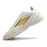Adidas F50 Elite White and Gold Turf TF Football Boot - Cream
