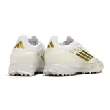 Adidas F50 Elite White and Gold Turf TF Football Boot - Cream