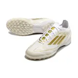 Adidas F50 Elite White and Gold Turf TF Football Boot - Cream