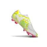 Puma Future 8 Low Cut White, Pink and Yellow Firm Ground FG Football Boot