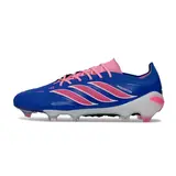 Adidas Predator 26 Elite Blue, Pink and White Firm Ground FG Football Boot