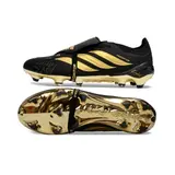 Adidas Predator 26 Elite Tongue Black and Golden Firm Ground FG Football Boot