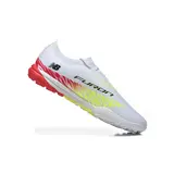 New Balance Furon V8 Elite White, Yellow and Red Turf TF Football Boot