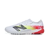 New Balance Furon V8 Elite White, Yellow and Red Turf TF Football Boot
