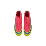 Nike Air Zoom Mercurial Vapor 17 Elite Pink, Blue and Yellow Turf TF Kids Football Boot