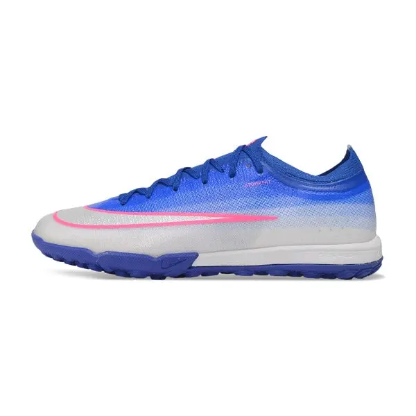 Nike Air Zoom Mercurial Vapor 17 Elite Blue and White Turf TF Football Boot - Blue/Pink