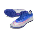 Nike Air Zoom Mercurial Vapor 17 Elite Blue and White Turf TF Football Boot - Blue/Pink