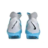 Nike Phantom GX Elite DF White and Blue Firm Ground FG Kids Football Boot