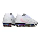 Nike Phantom 6 Elite White and Pink Firm Ground FG Football Boot