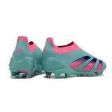 Adidas Predator 30 Elite Laceless Blue and Pink Firm Ground FG Football Boot