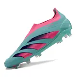 Adidas Predator 30 Elite Laceless Blue and Pink Firm Ground FG Football Boot