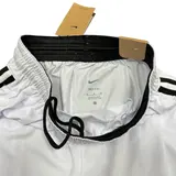 Nike White Shorts - Black Stripes