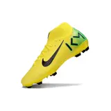 Nike Air Zoom Mercurial Superfly 10 Academy Mbappe Yellow and Black Firm Ground FG Football Boot