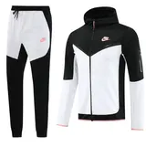 Conjunto de Frio Nike Casaco + Calça Preto e Branco - Kleato Futebol