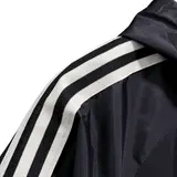 Adidas Black Windbreaker Jacket - Trefoil Gold Trim