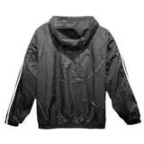 Adidas Black Windbreaker Jacket - Trefoil Gold Trim