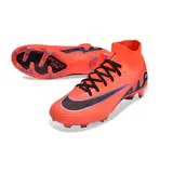Nike Zoom Mercurial Superfly 9 Elite Orange and Purple Firm Ground FG Kids Football Boot