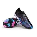 Adidas F50 Hyperfast Laceless Elite Black, Pink and Purple Turf TF Kids Football Boot