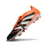 Adidas Predator 25 Elite Tongue Black and Orange Firm Ground FG Football Boot