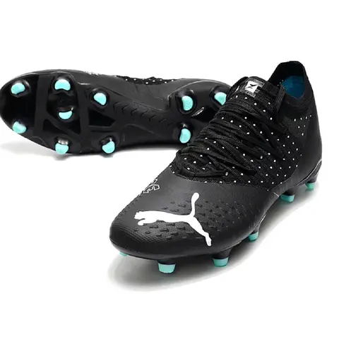 Puma Future Z 1.3 Black and Light Blue Firm Ground FG Football Boot