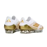 Adidas F50 Elite Laceless White and Gold Mixed Studs SG Football Boot