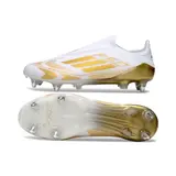 Adidas F50 Elite Laceless White and Gold Mixed Studs SG Football Boot